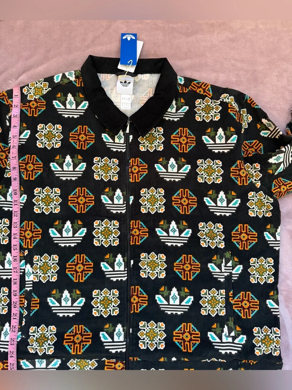 adidas Monogram Print Coach Jacket - Black 2XL